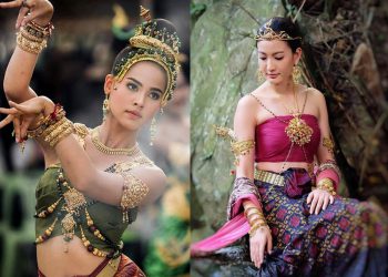 งามประหนึ่งหลุดออกมาจากในวรรณคดี ญาญ่า – แต้ว ในลุคชุดไทย