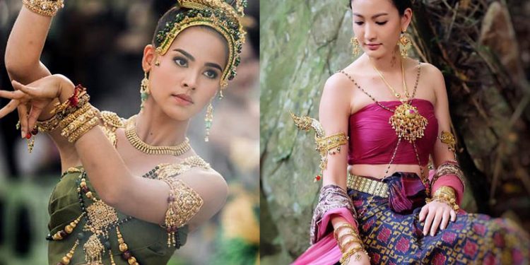 งามประหนึ่งหลุดออกมาจากในวรรณคดี ญาญ่า – แต้ว ในลุคชุดไทย