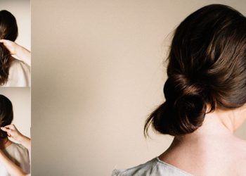 เกล้าผมมวยต่ำง่ายๆ แค่มัดและม้วนเก็บ