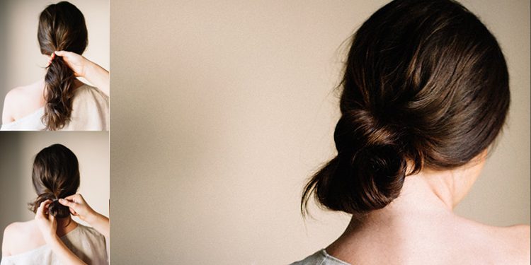 เกล้าผมมวยต่ำง่ายๆ แค่มัดและม้วนเก็บ