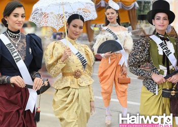 ยลเหล่าผู้เข้าประกวด มิสยูนิเวิร์ส 2018  สวมชุดไทย ร่วมงานอุ่นไอรัก