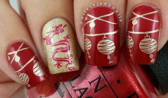 ไอเดียเพ้นท์เล็บโทนสีแดงเสริมมงคล ต้อนรับตรุษจีน