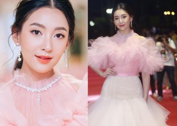 ให้กี่ผ่านดี “เบลล่า ราณี” ในชุดขนมชั้นสีหวาน งานเดินพรมแดง