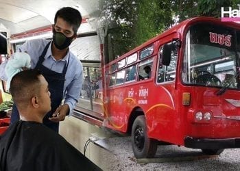 ร้านตัดผมสุดแนว รถบัสบาร์เบอร์