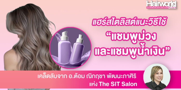 แฮร์สไตลิสต์แนะนำวิธีใช้  “แชมพูม่วงและแชมพูน้ำเงิน” เซฟสีผมให้สวยนาน ไม่เฟดไว