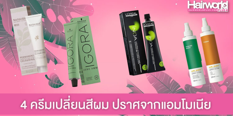 4 แบรนด์ ครีมเปลี่ยนสีผมปราศจากแอมโมเนีย ไร้กลิ่นกวนใจ ไม่เสี่ยงผมเสีย